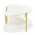 thumbnail image 3 of Sassani Cocktail Table - Pearl White/Gold, 3 of 11