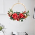 thumbnail image 4 of artificiales puerta decorativa ventana colgante de pared jardín telón de fondo chimenea decoración ornamento Rojo perfecl Guirnalda de la puerta delantera de la ventana, 4 of 7
