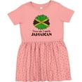 thumbnail image 3 of Inktastic I'm So Cute, I Must Be Jamaican Jamaica Flag Sunflower Girls Toddler Dress, 3 of 5
