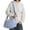 Light Blue, variant on DGMIOCS Puffer Tote Bag 2026 Women Quilted Crossbody Pleated Carryall Shoulder Bag Ladies Gym Handbag Colorful Pad Puff Purse Green