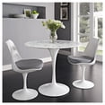 thumbnail image 2 of Brenleigh Marble Tulip Dining Table,with Carrara Marble Top – A Stylish and Elegant Dining Table Featuring a Classic Tulip Design, Perfect for Modern Dining Spaces, 2 of 4