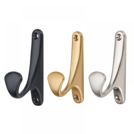 

3PCS Coat Hooks Wall Mounted Robe Hooks Single Coat Hanger With Screws for Bathroom Bedroom Laundry Room Cloakroom