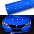 thumbnail image 1 of MYG Super Glossy Blue Vinyl Film Bubble Free Car Wrap Sticker Decal 30*150CM, 1 of 10