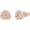Rose Gold CZ, variant on Leander Love Knot Stud Earrings for Women, 14K Gold Plated 925 Sterling Silver Post Hypoallergenic Cubic Zirconia Earrings, Elegant Dainty Gold Earrings for Sensitive Ears, Gift for Women