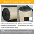 thumbnail image 2 of Unique Bargains Universal 8mm Car Door Sound Deadener Insulation Noise Control Mat 79"x20", 2 of 8