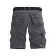 thumbnail image 2 of Men's Cargo Shorts Relaxed Fit, Cotton Twill Work Shorts, Outdoor Lightweight Casual Shorts for Men with Pockets(No Belts), 2 of 6