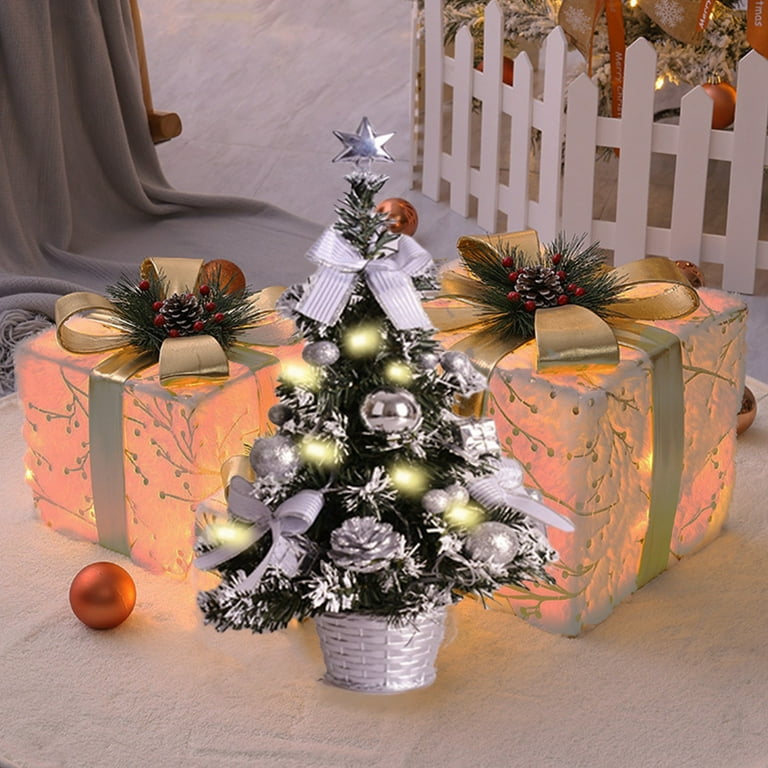 24pcs Novel Party Small Christmas Tree Miniature Xmas Trees