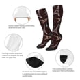 thumbnail image 3 of Naloa Eiffel Tower Thigh High Socks Extra Long Stretchy Sock Women Over Knee High Opaque Stocking Daily Wear, 3 of 6
