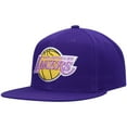 thumbnail image 3 of Men's Mitchell & Ness Purple Los Angeles Lakers Hardwood Classics Snapback Hat, 3 of 5