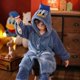 thumbnail image 1 of Pijama de Anime Sanrio Kuromi Cinnamoroll para niños, pantalones de manga larga engrosados, terciopelo Coral, dibujos animados, ropa de dormir para niños y niñas, Otoño e Invierno, 1 of 4