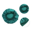 thumbnail image 2 of Unique Bargains 1 Pc High Elasticity Shower Cap for Bathroom Blue Satin Fabric, 2 of 6