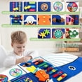thumbnail image 3 of Whale Montessori Busy Board Toddler Busy Board, Activities Foldable Montessoris Toys for 3+ Years Old Wall Panel, 3 of 7