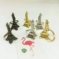 thumbnail image 2 of 12pcs Retro Keyring Eiffel Tower Key Chain Mini Keychain Pendant Decorations (Golden/Silver/Bronze), 2 of 9