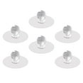 thumbnail image 1 of UPOUART 6 Pcs Poignées de Porte en Acrylique Blanches pour Garde-Robes et Placards avec Qualité Autocollante, 1 of 8