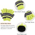 thumbnail image 6 of GRNSHTS Winter Kids Hat Scarf Gloves Set Knit Fleece Lined Beanie Neck Warmer Mittens for Toddler Boys Girls 3-8 Years (Green), 6 of 6