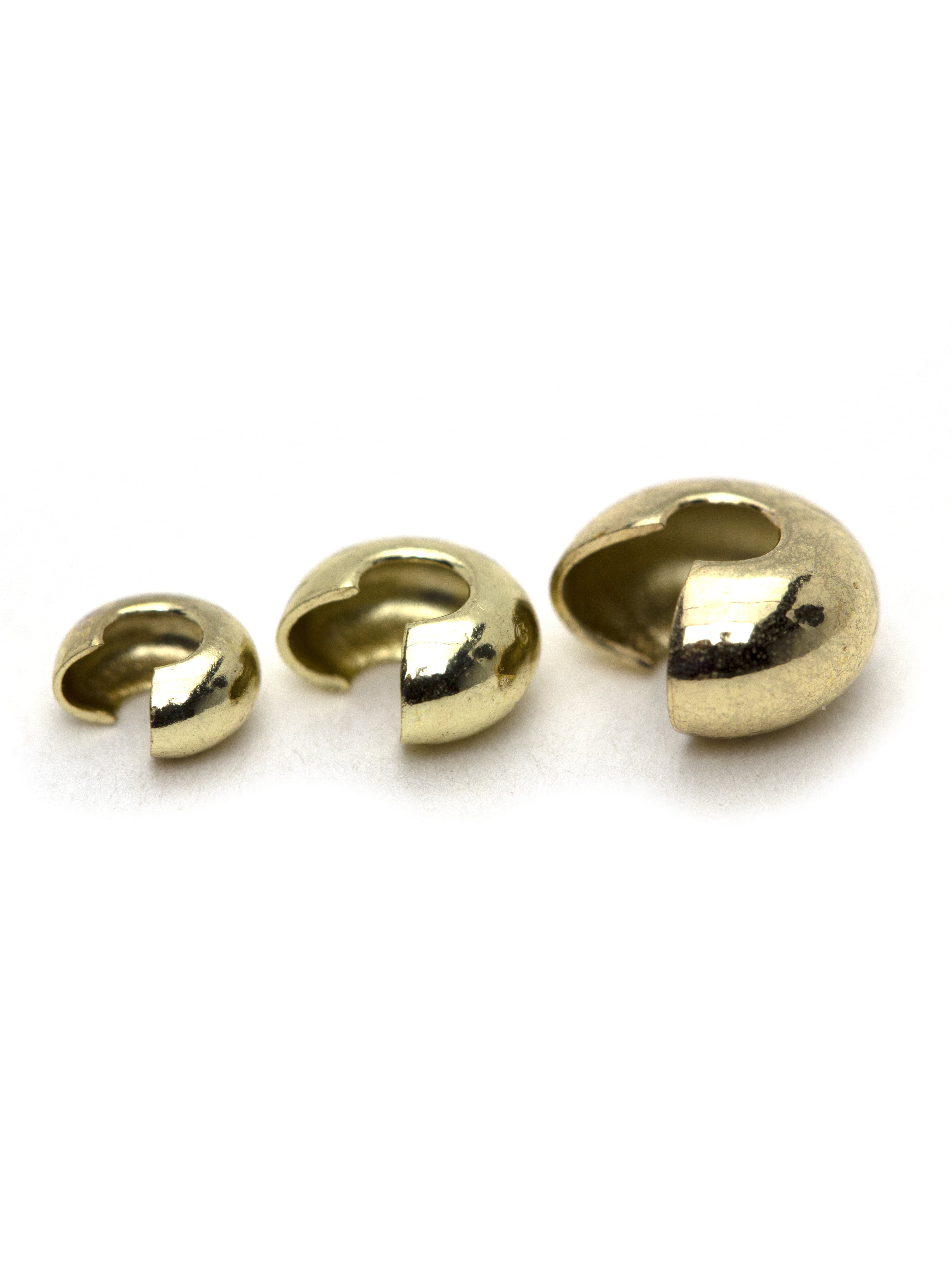 (2 pack) Cousin DIY Metal Crimp Bead Cover, 120 Piece, Gold Finish