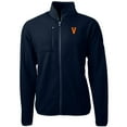 thumbnail image 2 of Men's Cutter & Buck Navy Virginia Cavaliers Vintage Cascade Eco Sherpa Fleece Full-Zip Jacket, 2 of 3