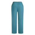 thumbnail image 6 of Fabrcox Scrub Pants for Women - Straight-Leg Cargo Pants with Pockets, Scrub Pants ,Blue S, 6 of 6