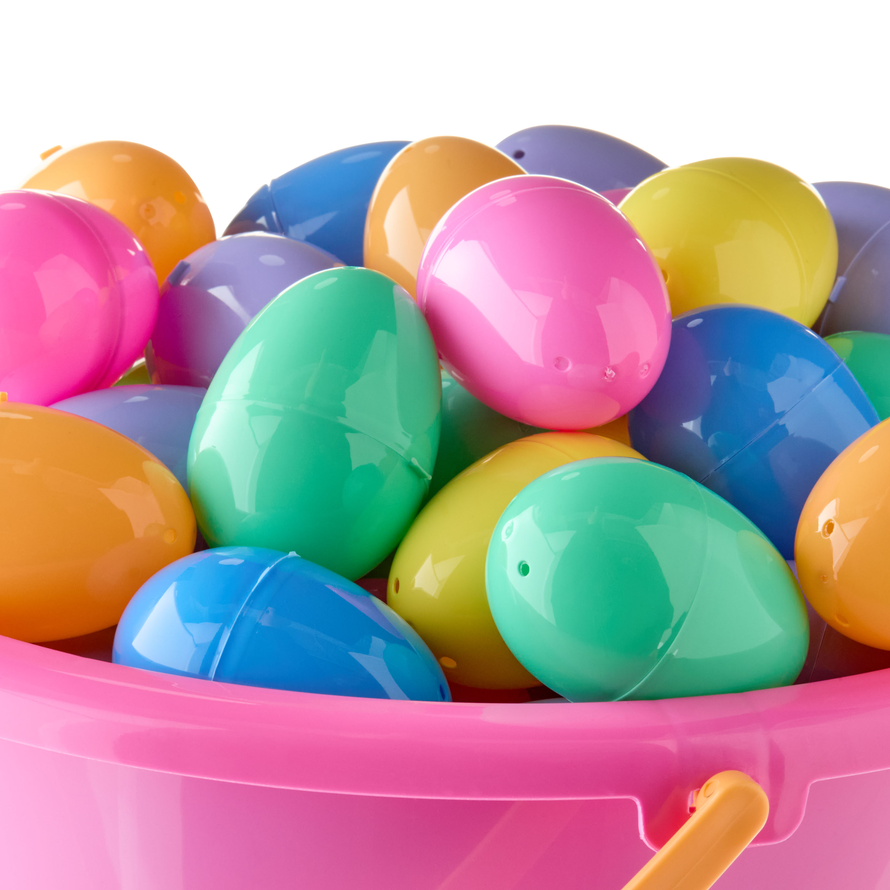 Jumbo Pink Pail Filled with Eggs, Multicolor, 96 Pieces, Easter by Way To Celebrate