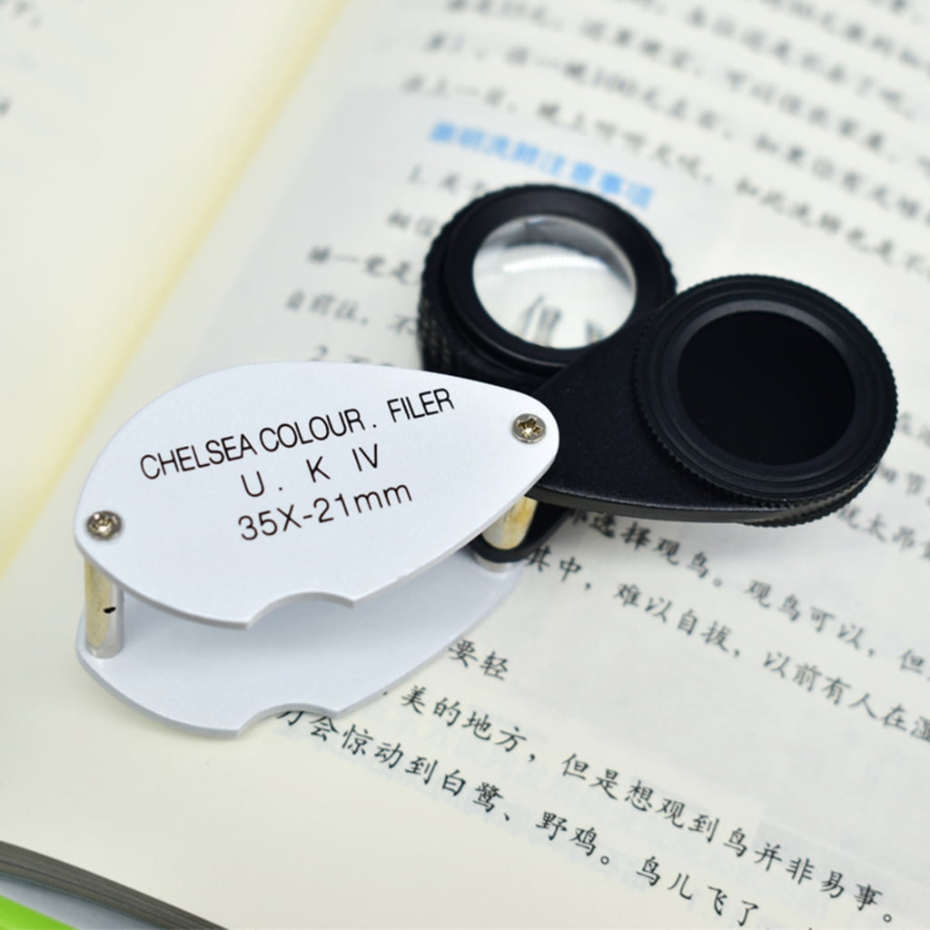 MOMOJIA Handheld-Magnifier Magnifying Glass Optical Lens Jewelery Loupe-Folding Jeweler