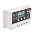 thumbnail image 3 of Controlador de panel solar inteligente con doble puerto USB, dispositivo de control de carga y descarga PWM de batería de 12 V/24 V y 20 A, 3 of 12