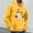 Yellow(New), variant on PNTUTB Men's Casual Solid Color Styling Christmas Graphic Print Long Sleeve Hoodie Drawstring Pullover Sweatshirt with Pocket
