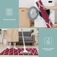 thumbnail image 6 of Burgundy Geometric Quatrefoil Pattern Kitchen Rugs Sets Of 3,Kitchen Runner Rugs Non Skid Washable,Decorative Kitchen Floor Mats for Kitchen,Sink,Laundry,17"x30"+ 17"x47" + 17"x59", 6 of 6