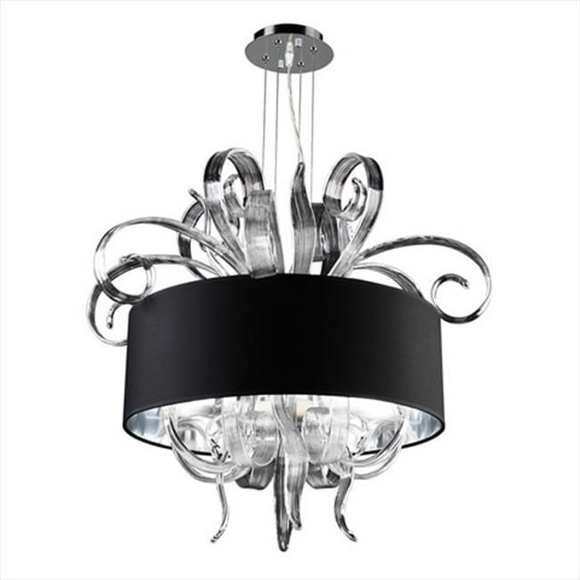 PLC Lighting 34143 PC Valeriano Chandeliers 4 Light Incandescent 60W in Polished Chrome