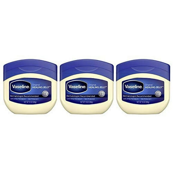 Vaseline Petroleum Jelly, Original, 13 Ounce (Pack of 3), Packaging may vary.