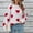 White, variant on VISALY Womens Valentine sweater Heart Sweater Plus Size Sweater Dressy Sweaters Trendy Sweaters Casual Sweater Winter Sweater Patterned Sweater Plain Sweaters Fall Sweater Hot Pink L