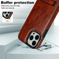 thumbnail image 5 of Decase Strong Magnetic Case for iPhone 13 Pro Max,Compatible with Mag-Safe,Military-Grade Shockproof PU Leather Slim Phone Case Hidden Kickstand Cover for Apple 13 Pro Max,brown, 5 of 7