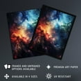 thumbnail image 2 of Space Nebula Rainbow Colour Dust Gas Clouds Large Wall Art Poster Print Thick Paper 18X24 Inch, 2 of 5