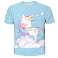 thumbnail image 1 of Ropa de unicornio para niños y niñas de verano, ropa de moda para niños, camisetas casuales de dibujos animados, disfraz 9T Gao Jinjia LED, 1 of 2