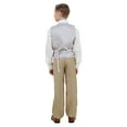 thumbnail image 5 of Boys Suit Tuxedo Set Solid 4pc Satin Notch Lapel-Classic Fit, 5 of 6