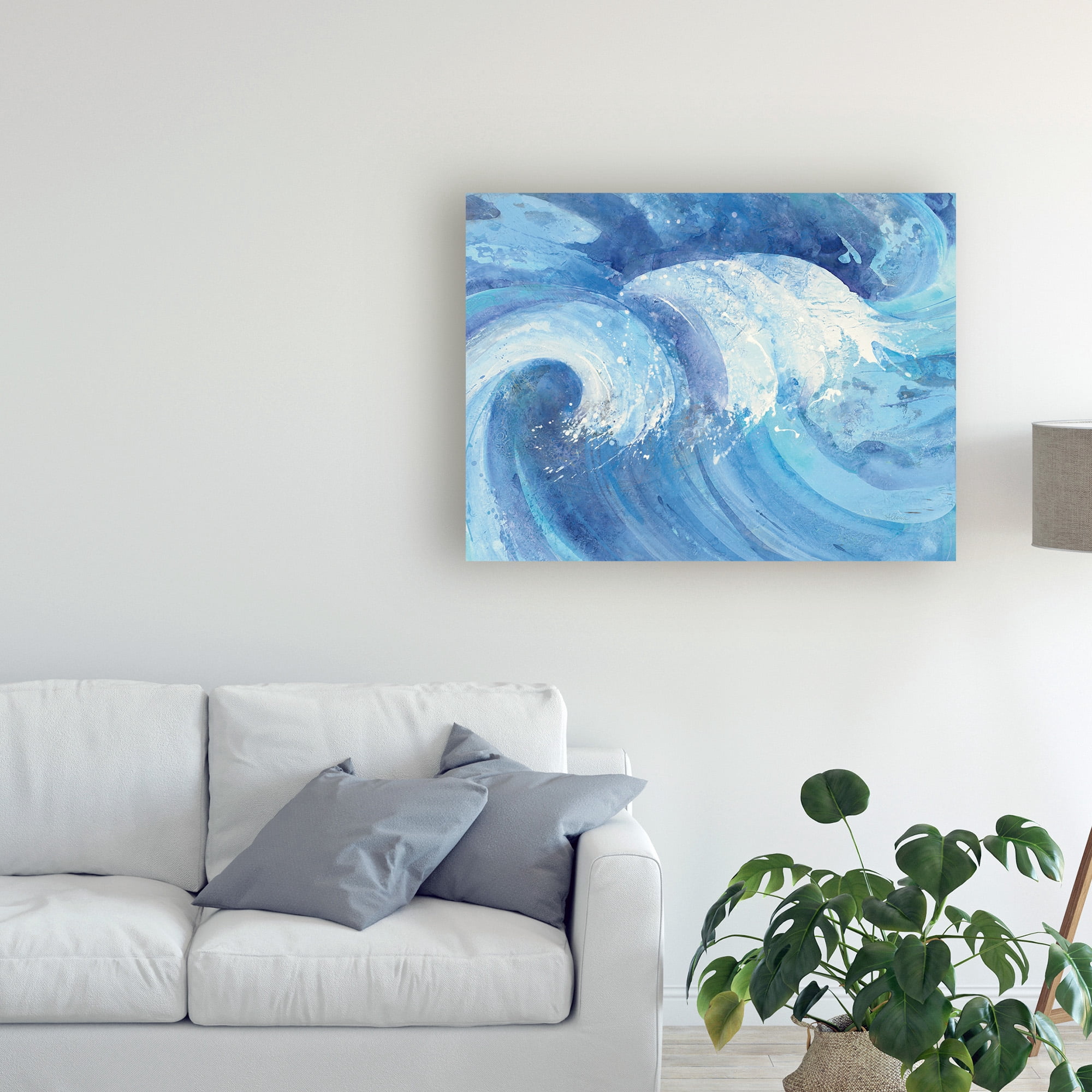 Trademark Fine Art 'The Big Wave' Canvas Art by Albena Hristova