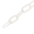thumbnail image 4 of Cadena de plástico de 13 pies Uxcell, cadena de estanchión de seguridad con 2 ganchos magnéticos para control de multitudes, blanca, 4 of 6