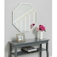 thumbnail image 3 of Kate and Laurel Rhodes Modern Octagon Wall Mirror, White 25x25 Inches, 3 of 6
