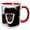 Red/White, variant on 3drose, Black and White Colobus Monkey, Lake Nakuru Np, Kenya-af21 Aje0280 - Adam Jones, 11oz Mug
