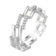 thumbnail image 2 of Jumpingount Anillo Irregular para mujer, anillos de apertura ajustables de aleación de Zinc, decoraciones de mano para citas, joyería para madre Ropa, zapatos y accesorios Miscelánea, 2 of 6