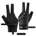 thumbnail image 2 of Guantes de billar profesionales D258 ligeros y transpirables de tres dedos, antideslizantes, para billar individual, 2 of 6