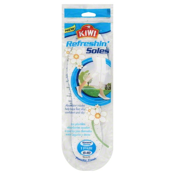 Kiwi Refreshin' Soles Insoles, Womens Size 6-10