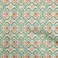 thumbnail image 1 of oneOone Georgette Viscose Green Fabric Ikat Sewing Craft Projects Fabric Prints By Yard 42 Inch Wide, 1 of 5