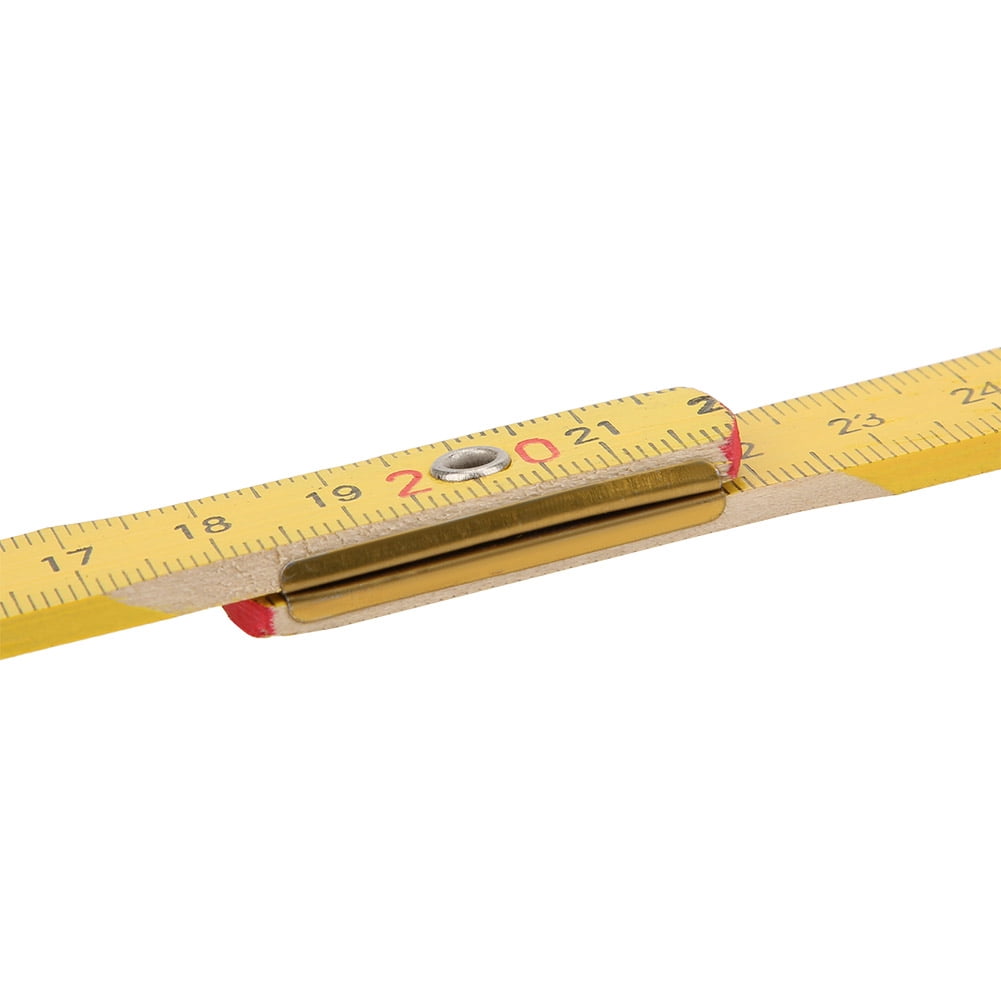 Portable Carpenter's Yardstick Wooden Folding Ruler
