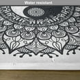thumbnail image 6 of Ambesonne Ying Yang Place Mats Set of 4, Bohemian Mendi Art, Standard Size, Charcoal Grey White, 6 of 6