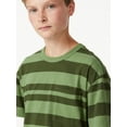 thumbnail image 7 of Free Assembly Boys Short Sleeve Stripe Tee, 2-Pack, Sizes 4-18, 7 of 7