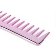 thumbnail image 2 of Peignes à dents larges, sans manche, démêlant, grand peigne de salon pour shampoing, pour hommes et femmes, violet et rose, 2 of 4