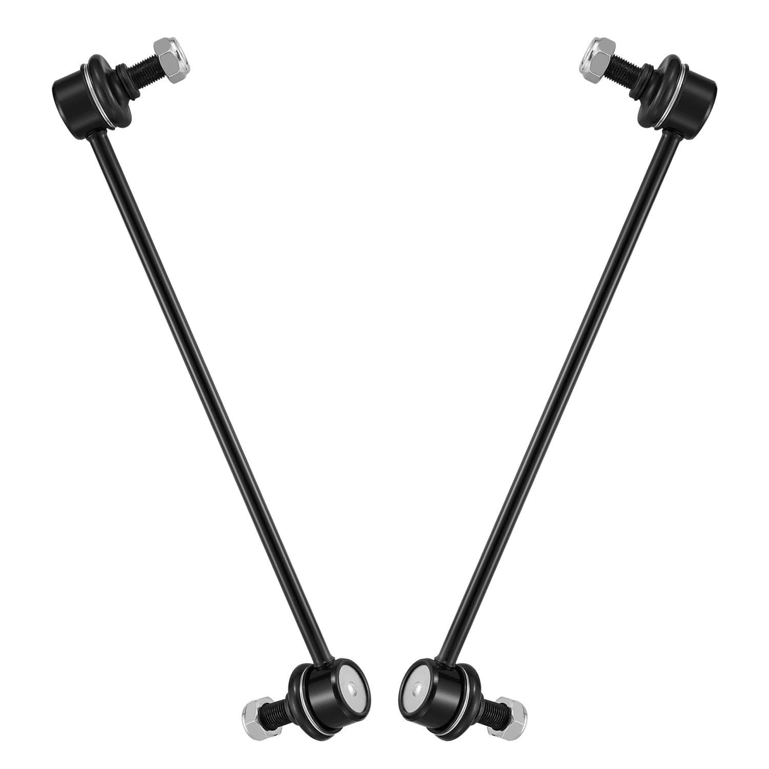 Detroit Axle - Front 12pc Suspension Kit for 2008-2013 Nissan Rogue, 2014-2015 Rogue Select, 2 Front Wheel Bearings & Hubs 2 Lower Control Arms 2 Sway Bars 4 Outer Inner Tie Rods 2 Boots Replacement