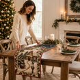 thumbnail image 5 of Quilted Christmas Table Runner 48 X 14 In, Christmas Tree Bell Print Polyester Dining Table Decor, 5 of 6