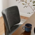 thumbnail image 5 of Alba Armless Upholstered Dining Chairs Set Of 2 in Charcoal, 5 of 10