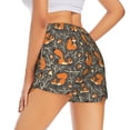 thumbnail image 3 of Disketp Fox And Mushroom Print Women's Shorts Workout Shorts for Athletic Gym Running Shorts with Phone Pockets, 3 of 8